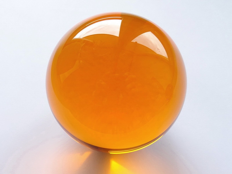 Crystal Glass Balls 50 mm Orange | Crystal Balls | Crystal Spheres